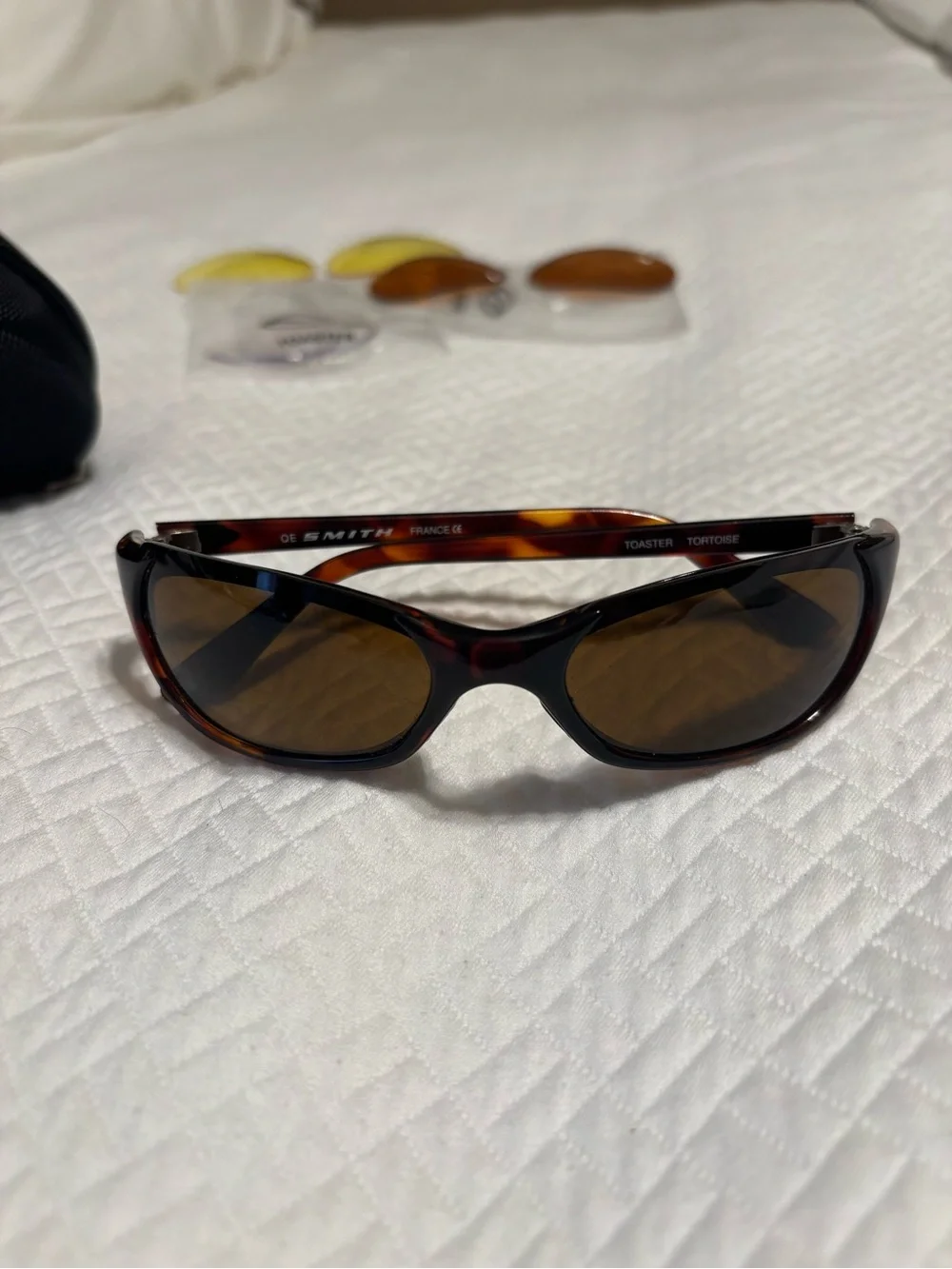 Smith Sunglasses with Interchangeable Lenses, Brown Frame